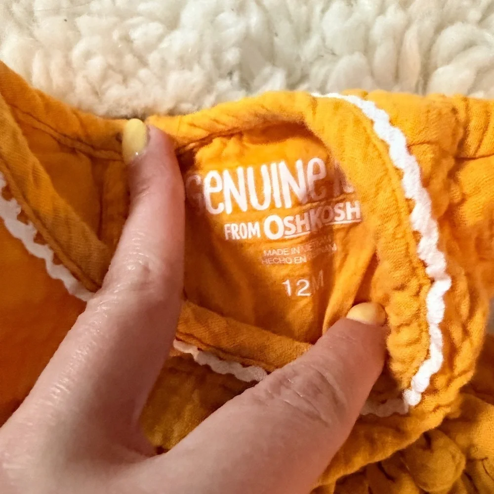 OshKosh B'gosh Yellow and White Kids Matching Set